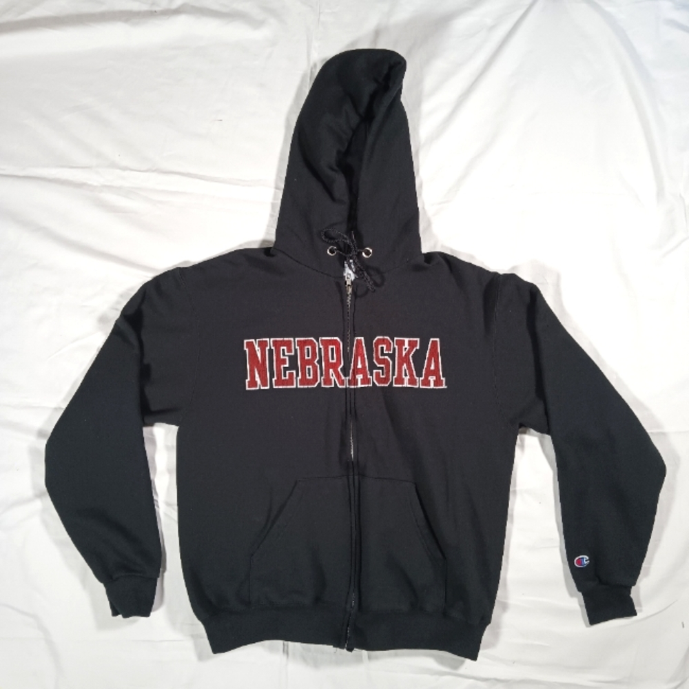 Nebraska Cornhuskers Champion full zip Mens Hoodie